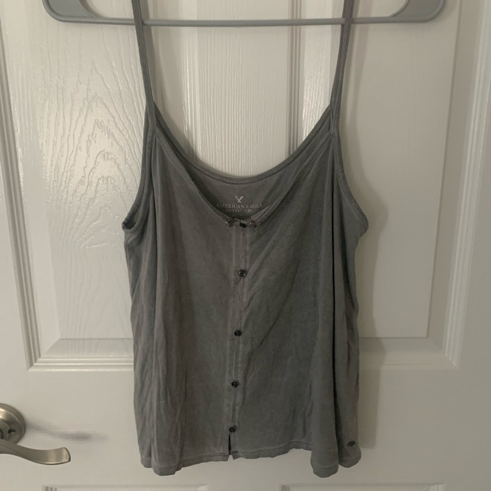Super Soft Flowy Gray Tank Top - Size M